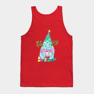 Christmas Gnome Design Tank Top